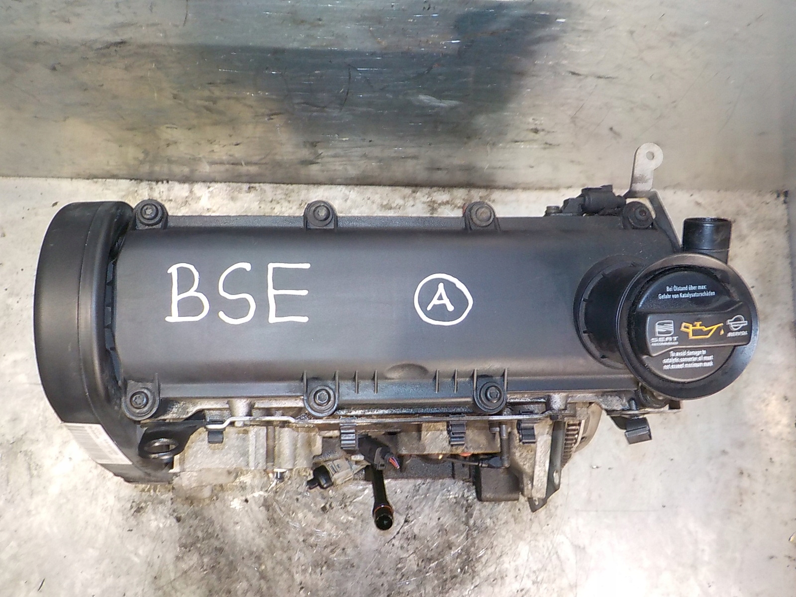 VW GOLF V AUDI A3 8P SEAT LEON engine 1.6 8V BSE PRZEBIEG 118 TYS