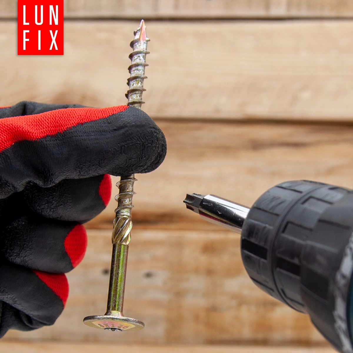 Wkręty ciesielskie 6x180 do drewna TORX talerzowe WKCP 50szt. Producent Lunfix