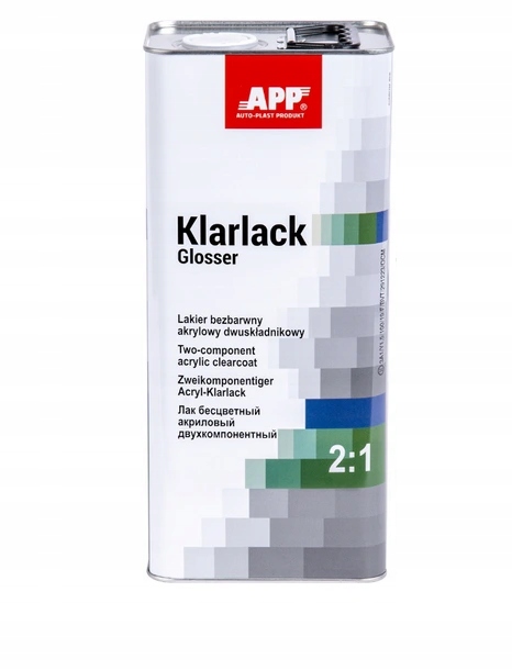 LAKIER BEZBARWNY KLARLACK GLOSSER 2 1 7 5 L APP Brand APP
