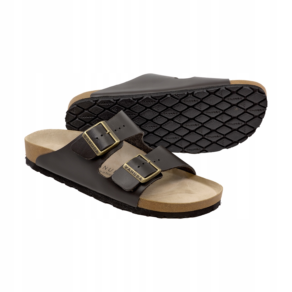 Dámské pantofle Horalské Nazouváky Olejovaná kůže Ohio hnědé casual vel. 36