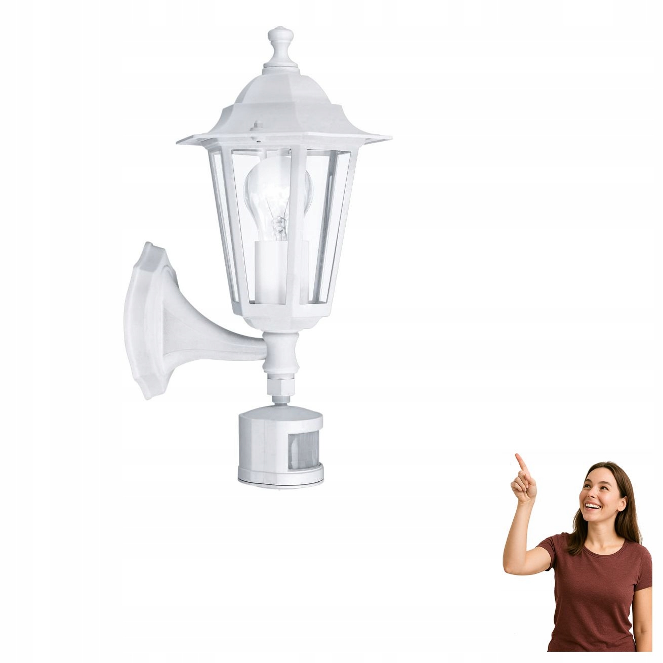 Venkovní nástěnné svítidlo s senzorem Laterna 5 22464 Eglo