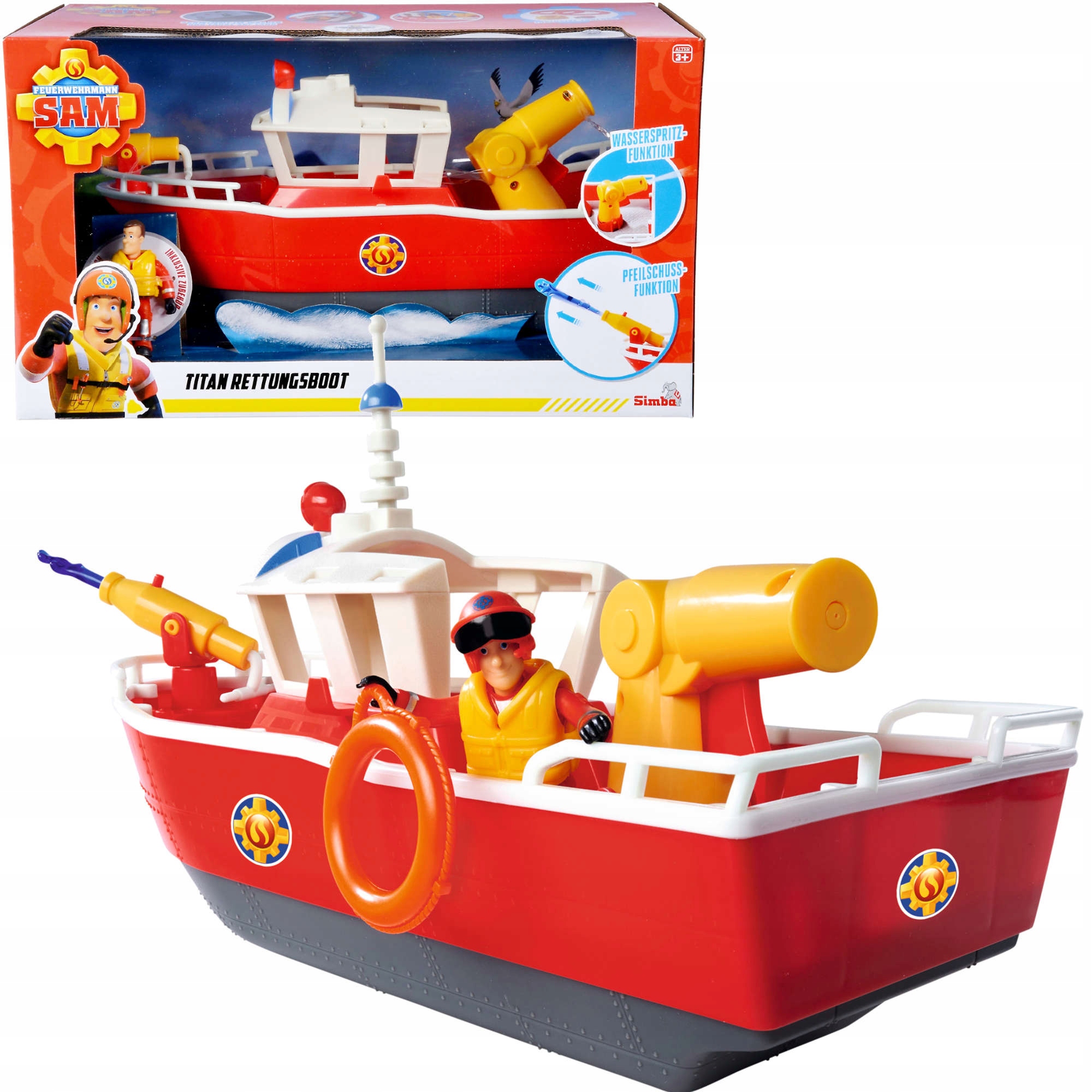 

Zestaw Strażak Sam Łódź Tytan +figurka I Akcesoria