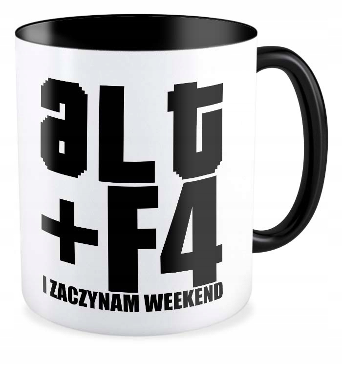 

Kubek czarny Informatyka Dziwne U Mnie Działa