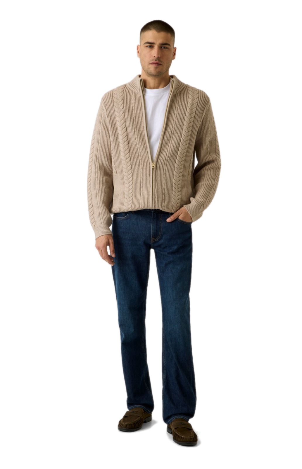 Guess pánské džíny kalhoty modré jednoduché casual volné 33/30