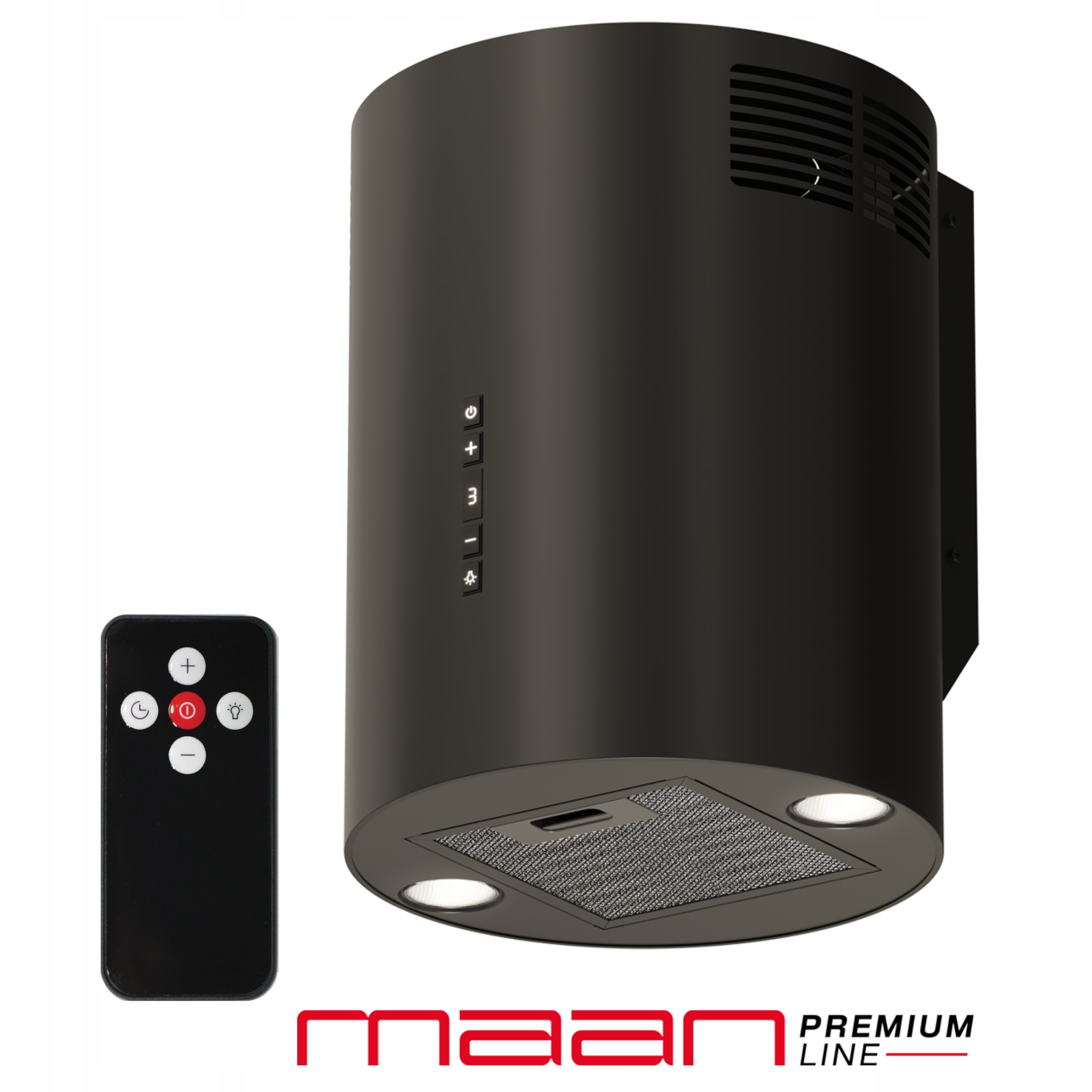 Okap kuchenny do zabudowy Ścienny 31 cm Maan Elba Mini W 431 Czarny Led