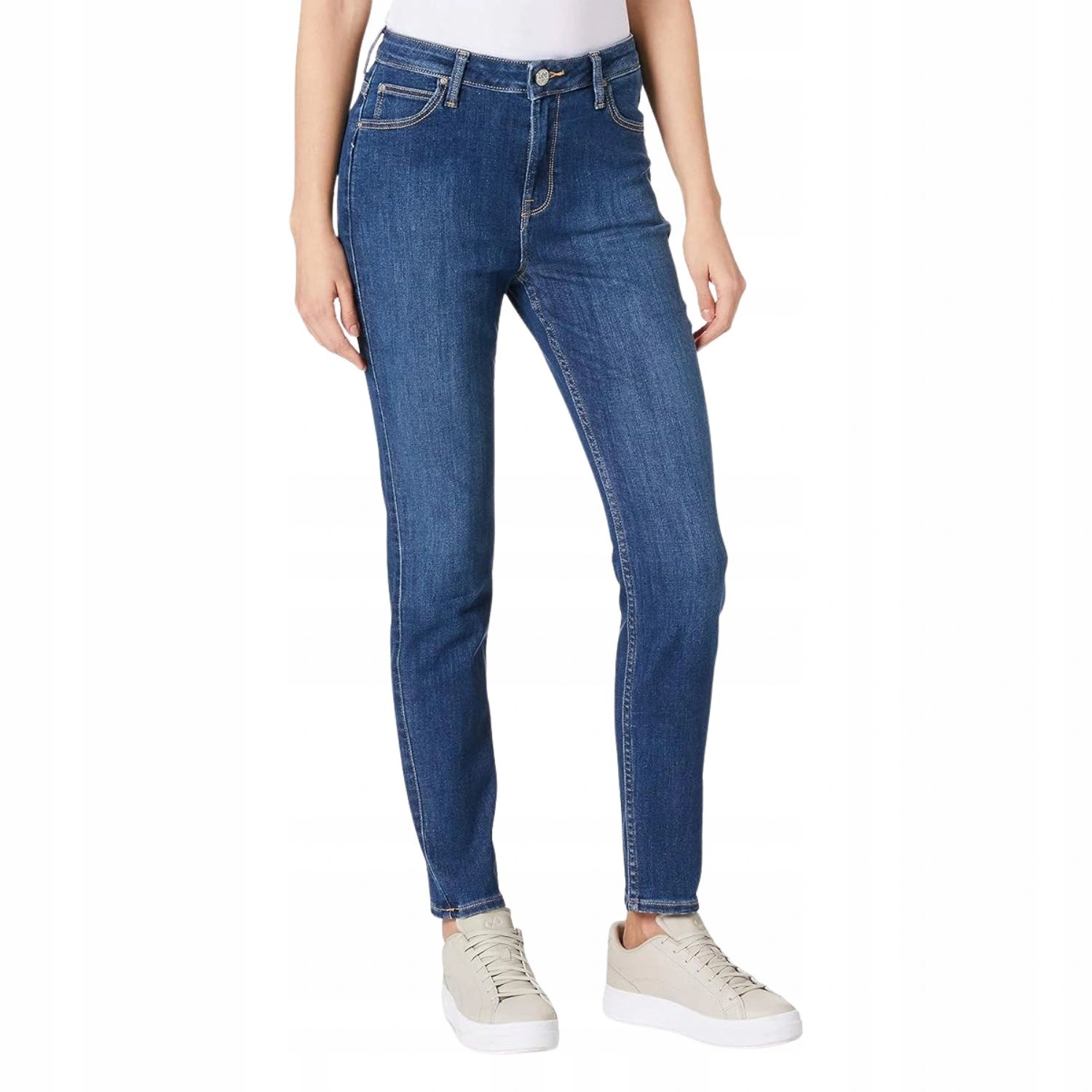 Dámské kalhoty Lee Scarlett džínové skinny s vysokým pasem W25 L31