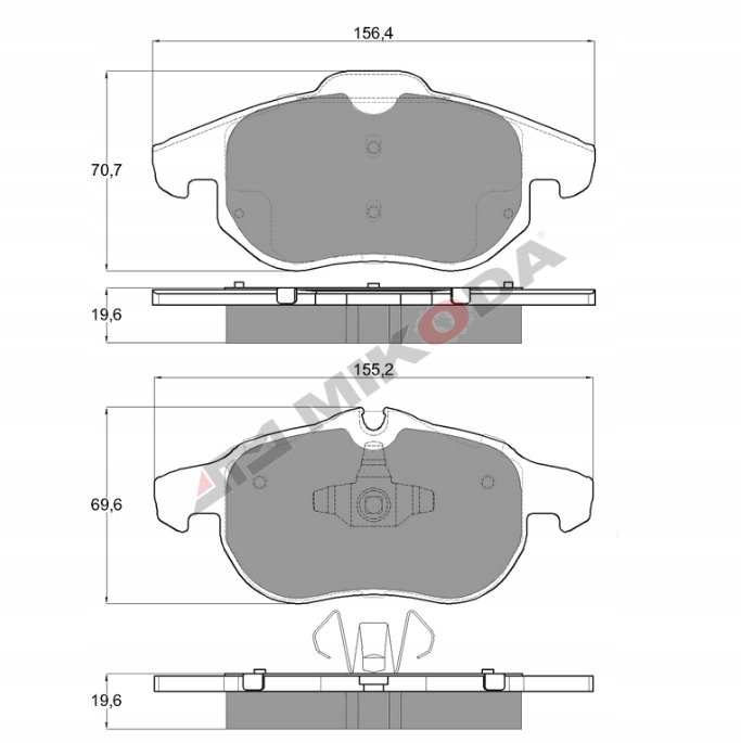 Tarcze Klocki MIKODA GT Opel Vectra C Signum Przód Liczba tarcz w ofercie 2