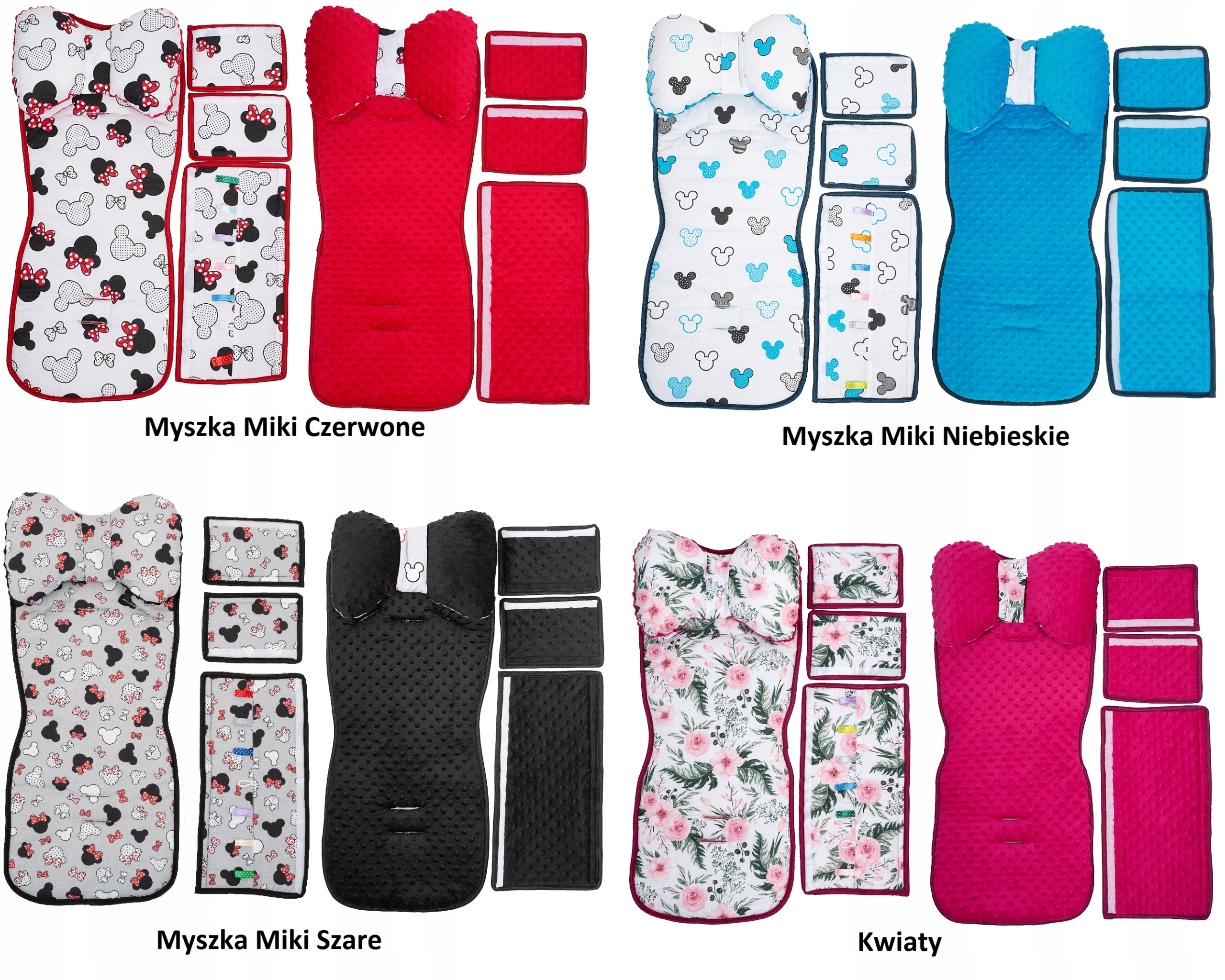 WKŁADKA DO WÓZKA SPACERÓWKI PODUSZKA OSŁONKI ZESTAW 3W1 JACKMAR Stan opakowania oryginalne