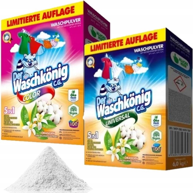 

Waschkonig Orangen Proszek Do Prania MIX 12kg De
