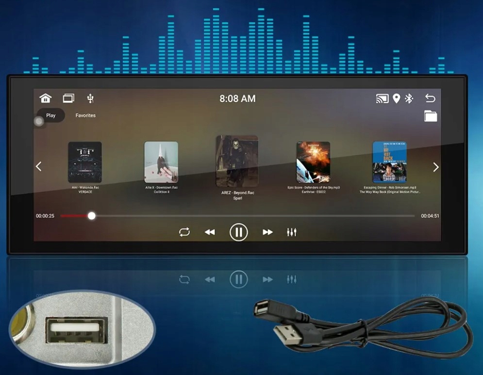 Radio uniwersalne 2 GB 32 ROM ANDROID 1DIN 6.86 '' BT GPS WIFI ZEST. GŁOŚN Rodzaj brak informacji