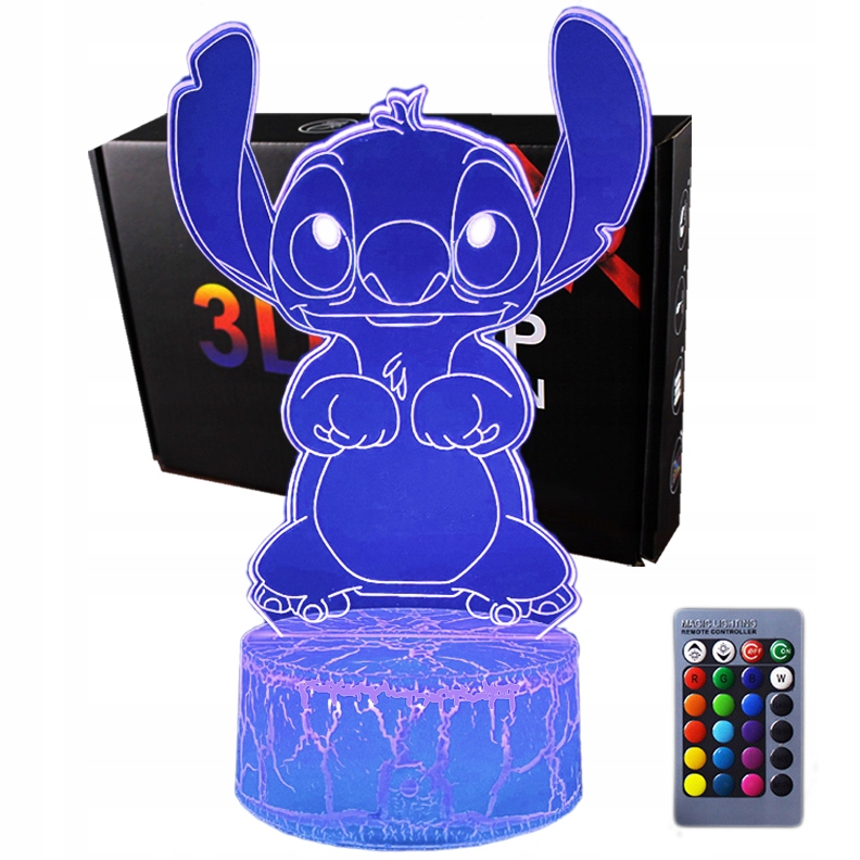 

Lampka 3D nocna led usb Lilo i Stich