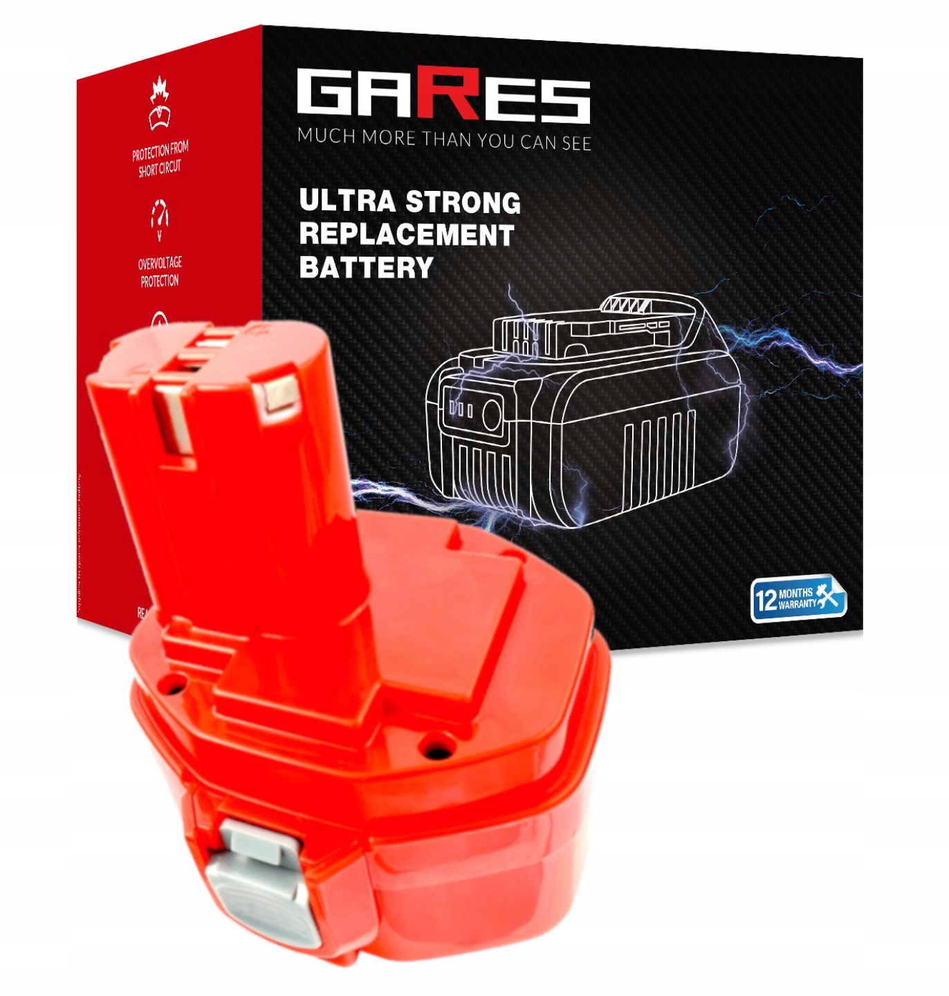 Akumulátor pro Makita 1435 6280DWAE 6333D 14,4V 2Ah