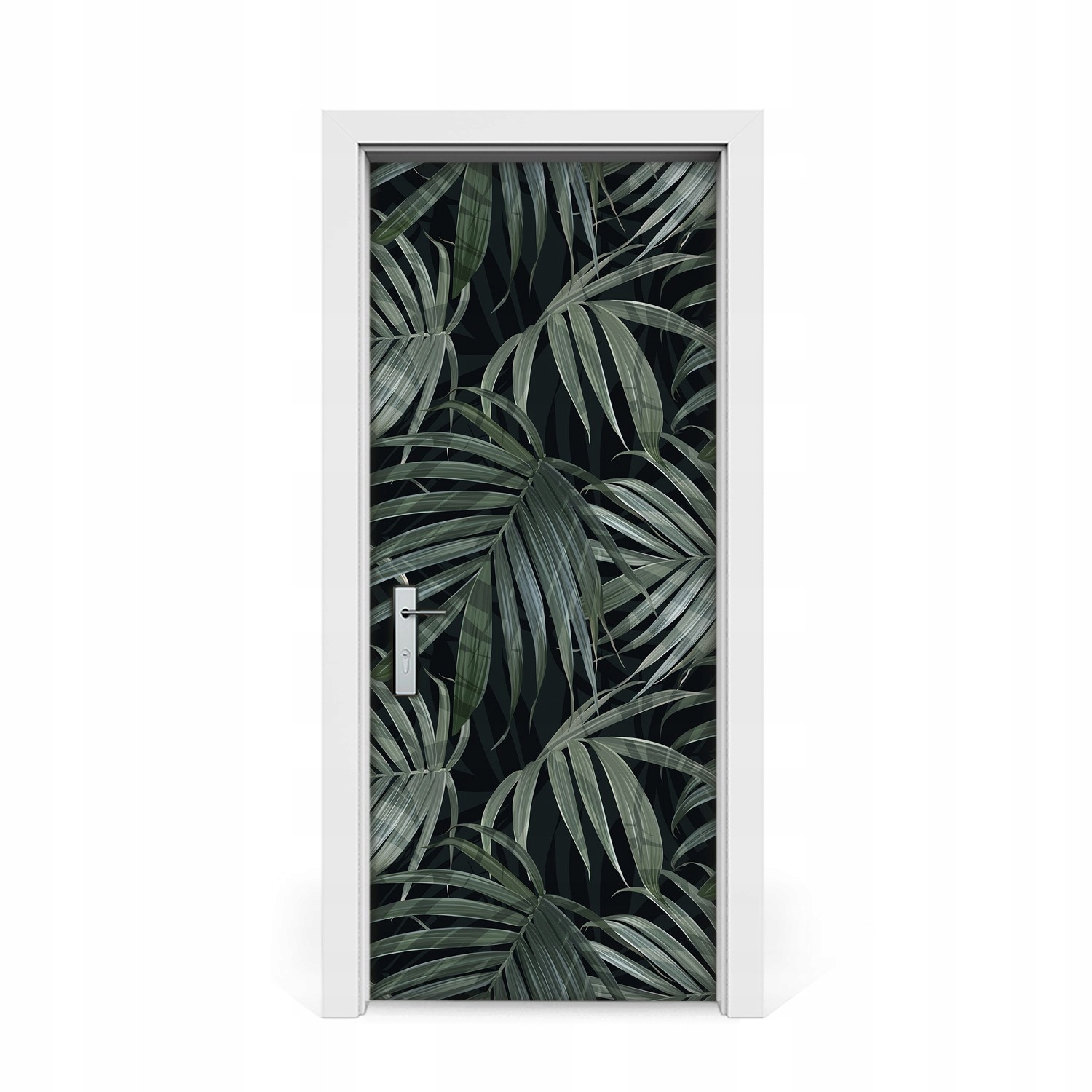 

Naklejka na drzwi okleina Ciemna monstera 85x205