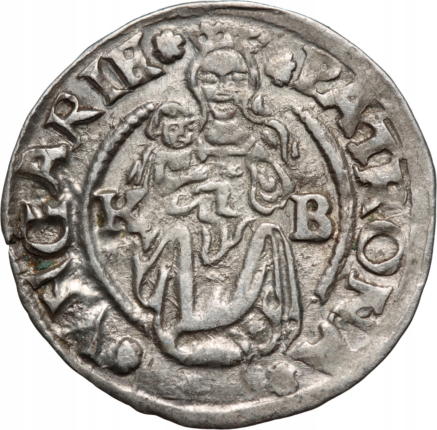 Węgry, Ferdynand I, denar 1542 KB