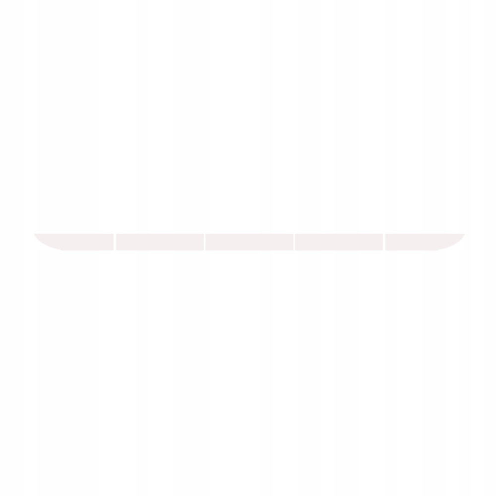 ODBLASKI NAKLEJKI PASKI ODBLASKOWE OSTRZEGAWCZE NA ZDERZAK Kolor biały