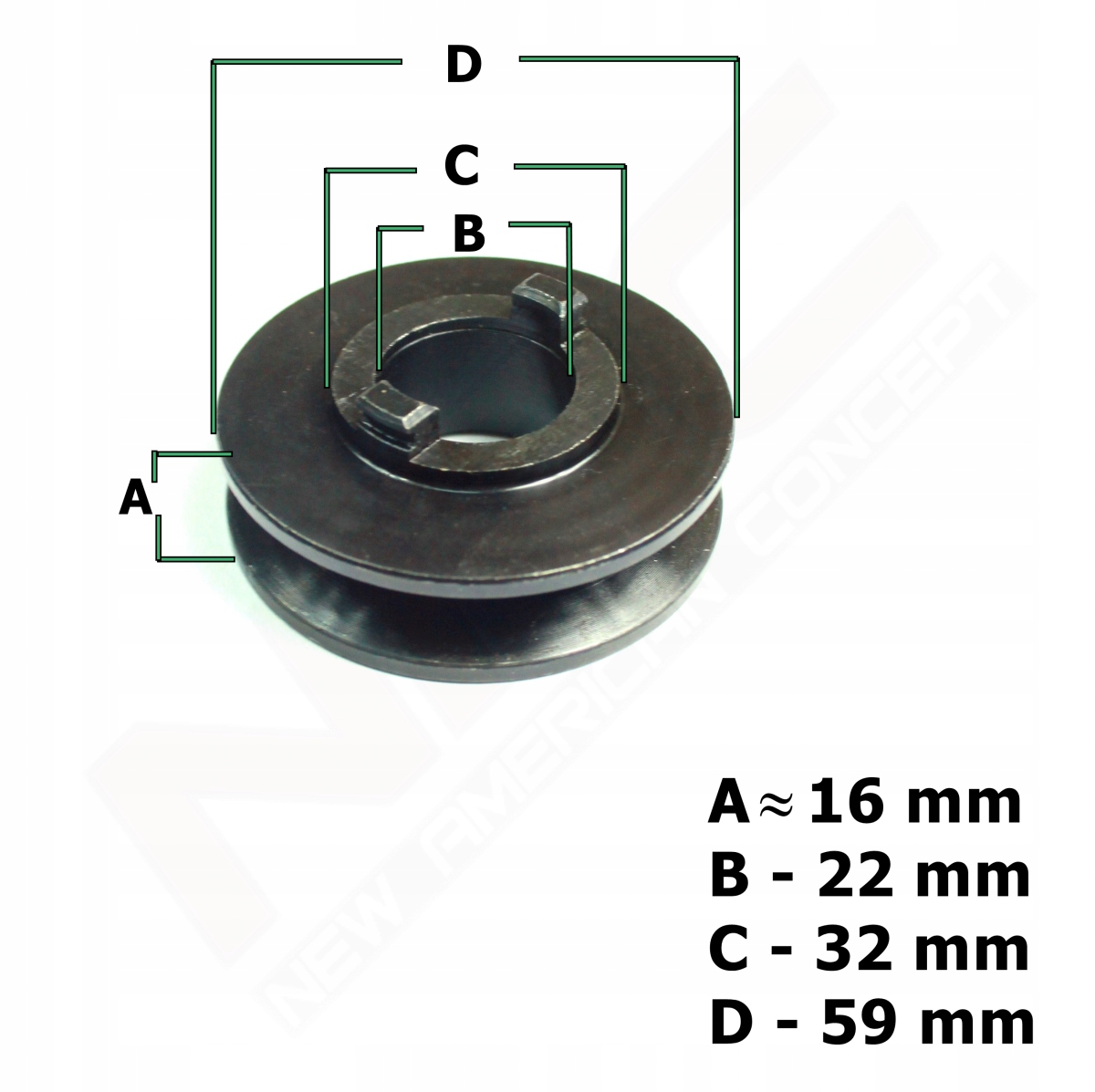 

Koło Pasowe Mocowane Na Wale Silnika UR-LS48575E