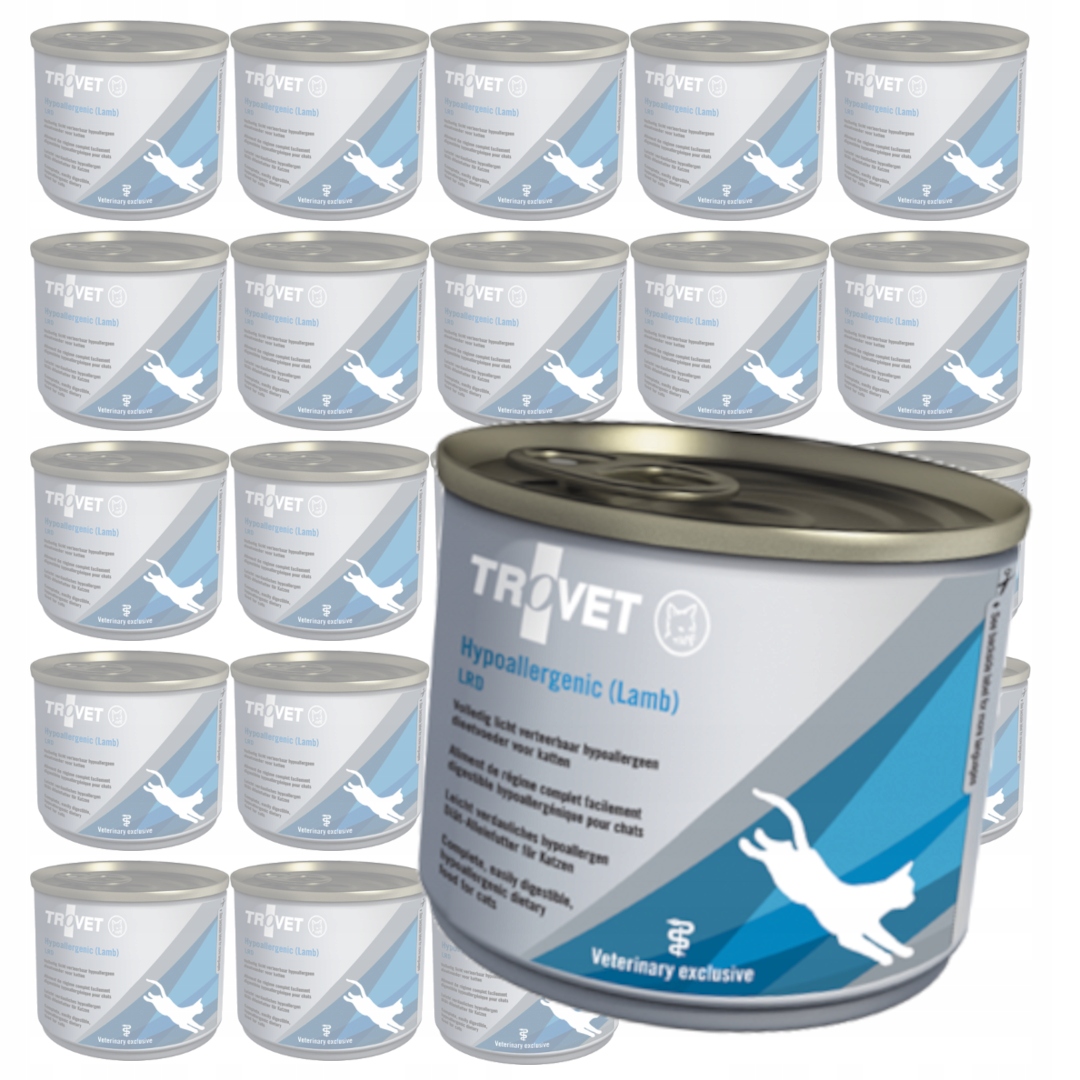 Levně Trovet Hypoallergenic 24x200g Lehce stravitelné Mokré Krmivo Pro Kočky Jehněčí maso