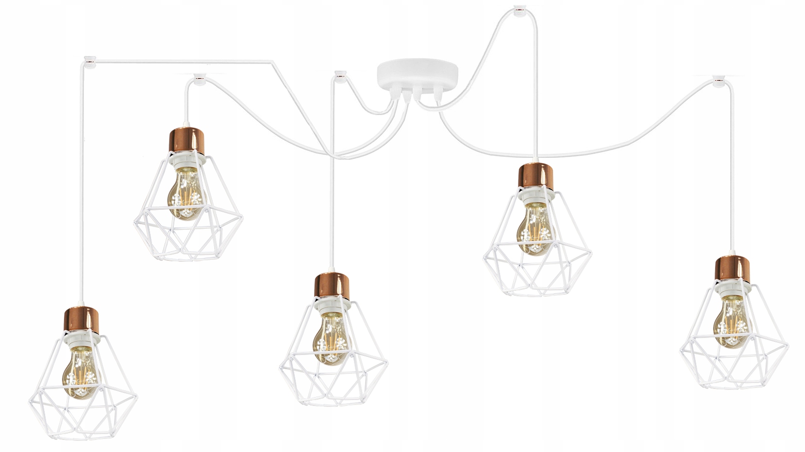 Moderní Závěsná Lampa Pavouk Diamond Drátěnka Led