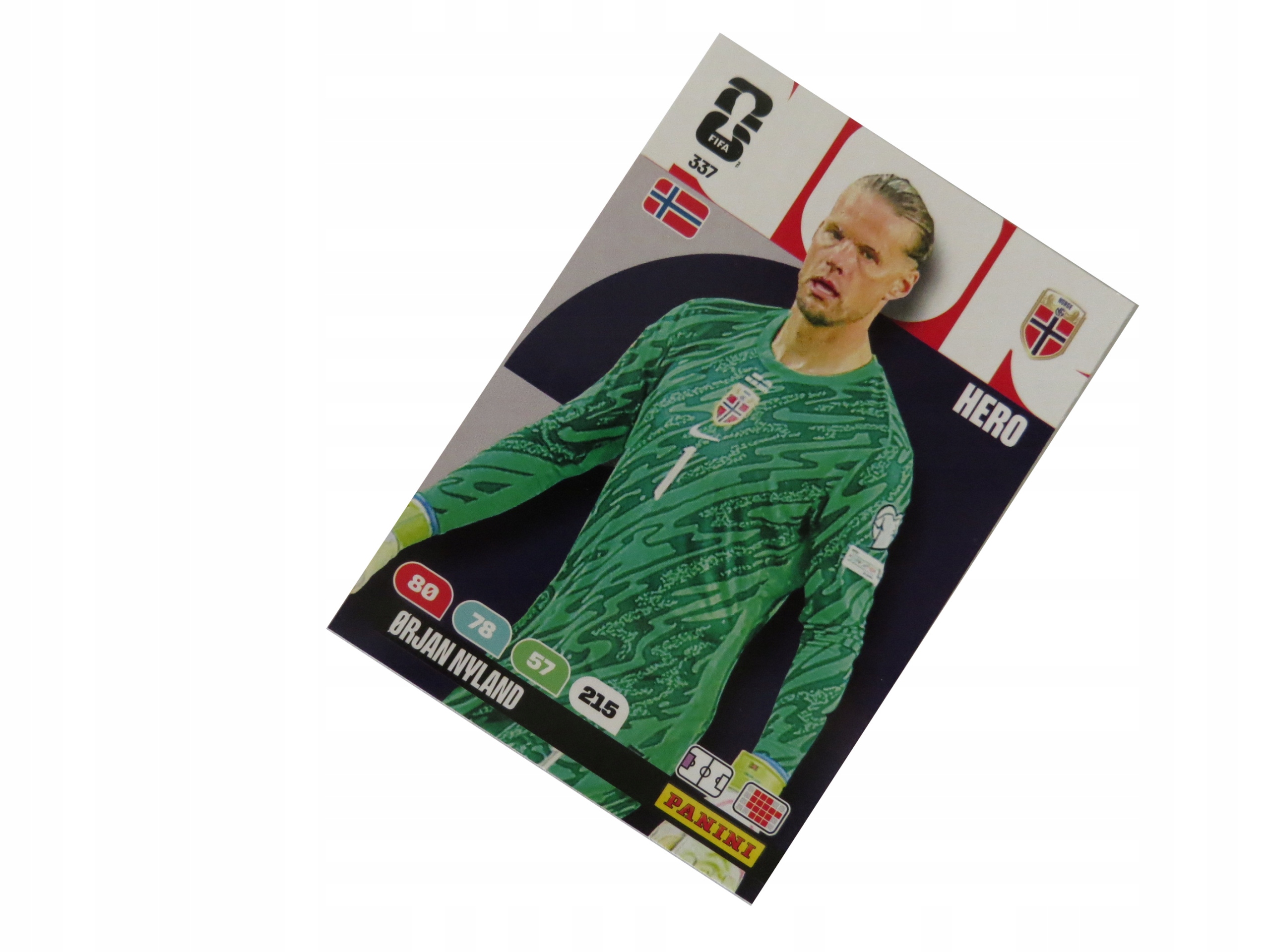 Panini Fifa World Cup 2026 Karta Piłkarska Hero 337 Orjan Nyland Norwegia