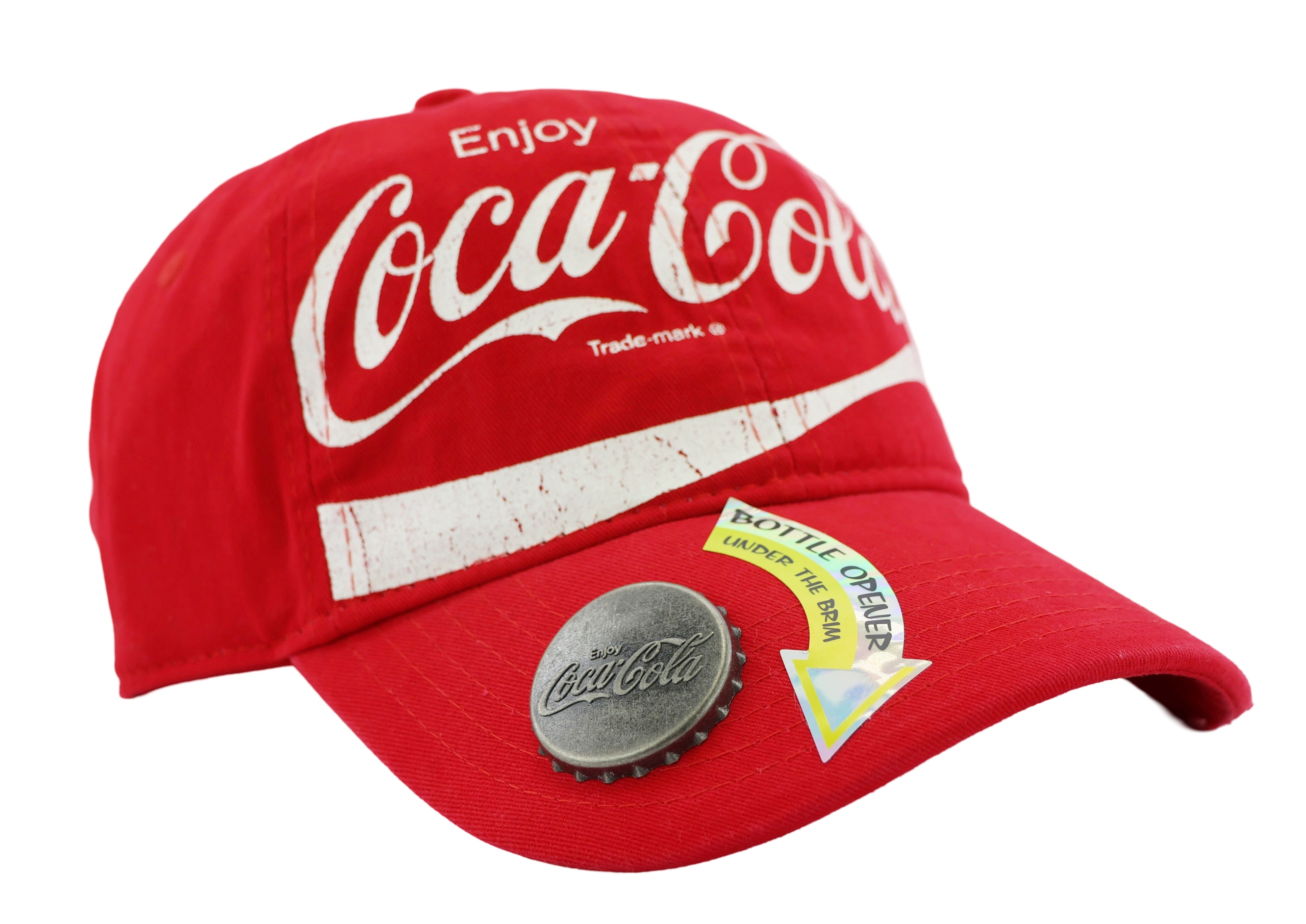 Kšiltovka s Otvírákem Coca-Cola Vintage 54-59 Cm červená