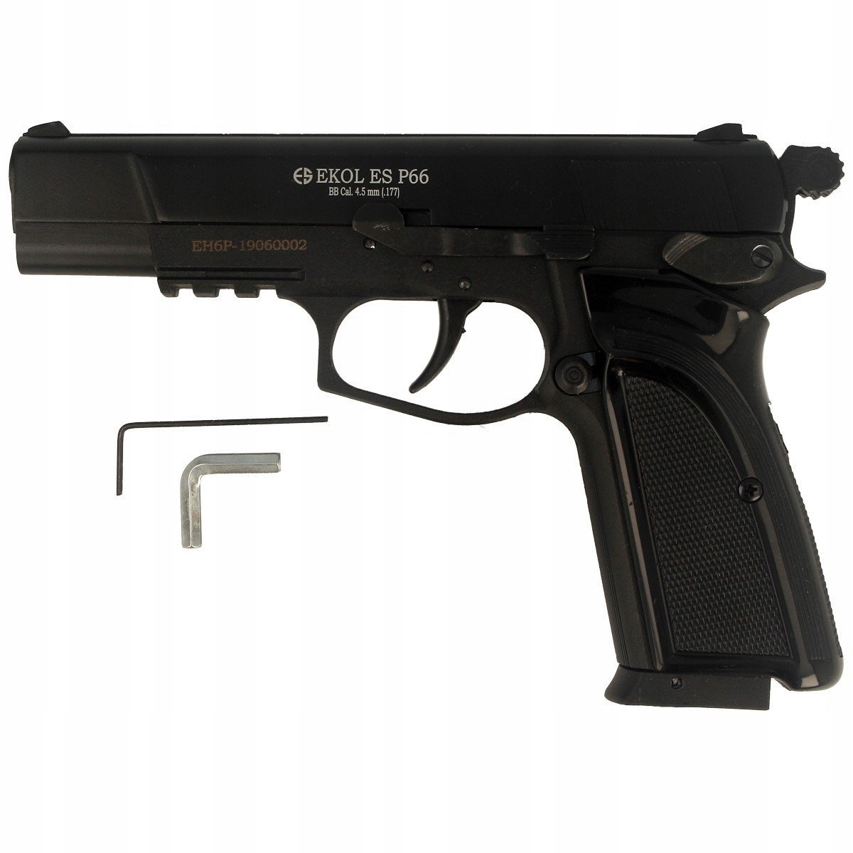 Pistolet wiatrówka co2 Voltran Ekol Es P66 Kaliber 4.5 mm Czarny Kule Bb