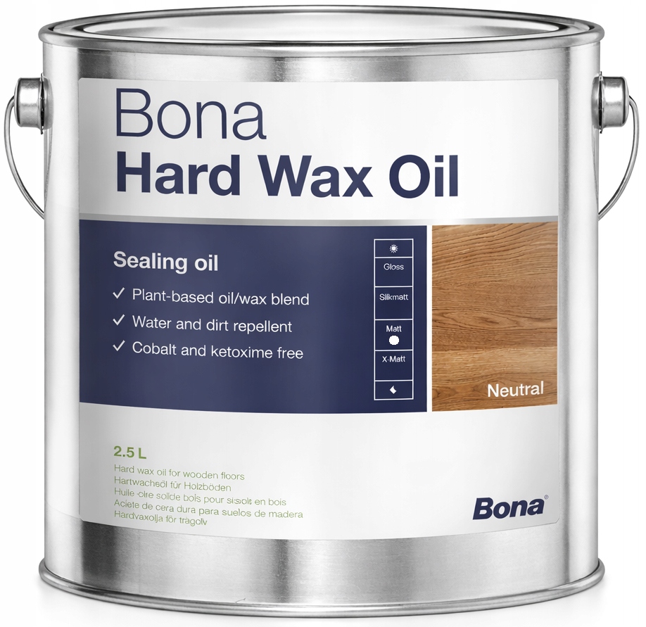 Bona Hardwax Oil Mat 2,5L olejovosk na dřevěné podlahy