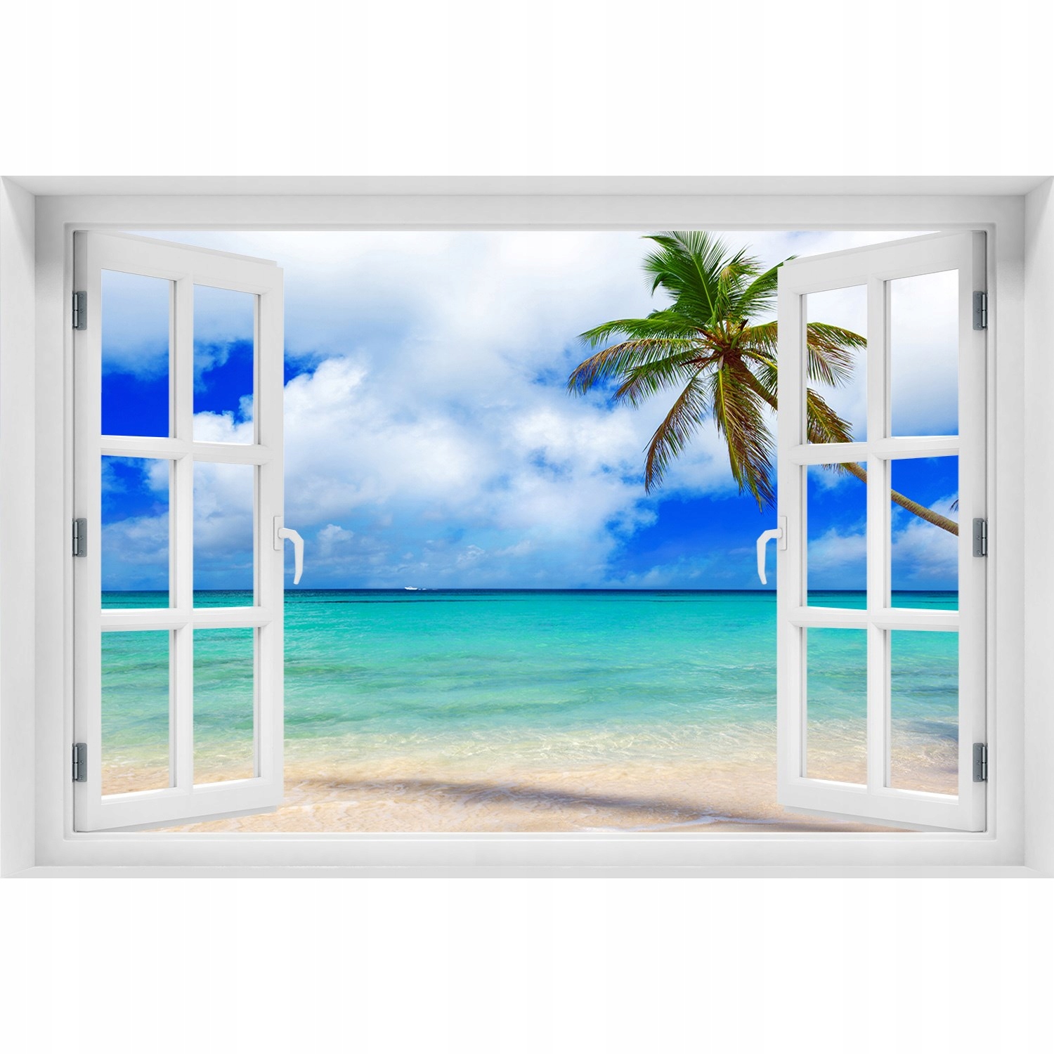 

Okno Naklejka ścienna Karaiby plaża 150x100