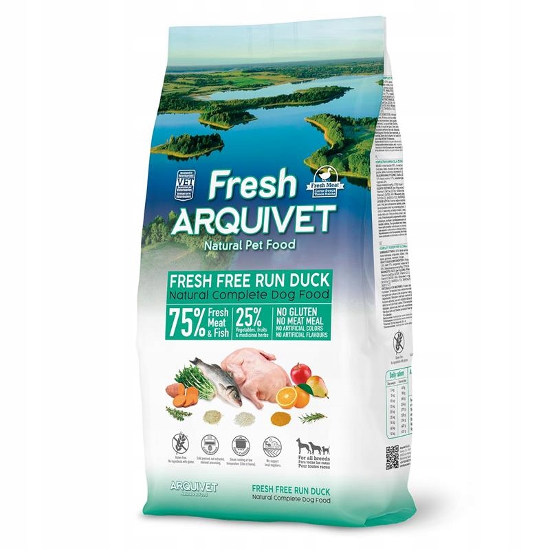 Arquivet Fresh – polovlhké krmivo pro psy – kachna s oceánskou rybou –...