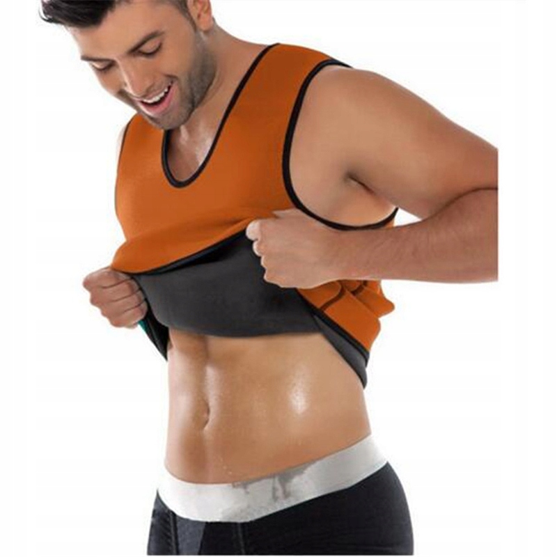 Męska neoprenowa koszulka wyszczuplająca idealna na siłownię, fitness XL