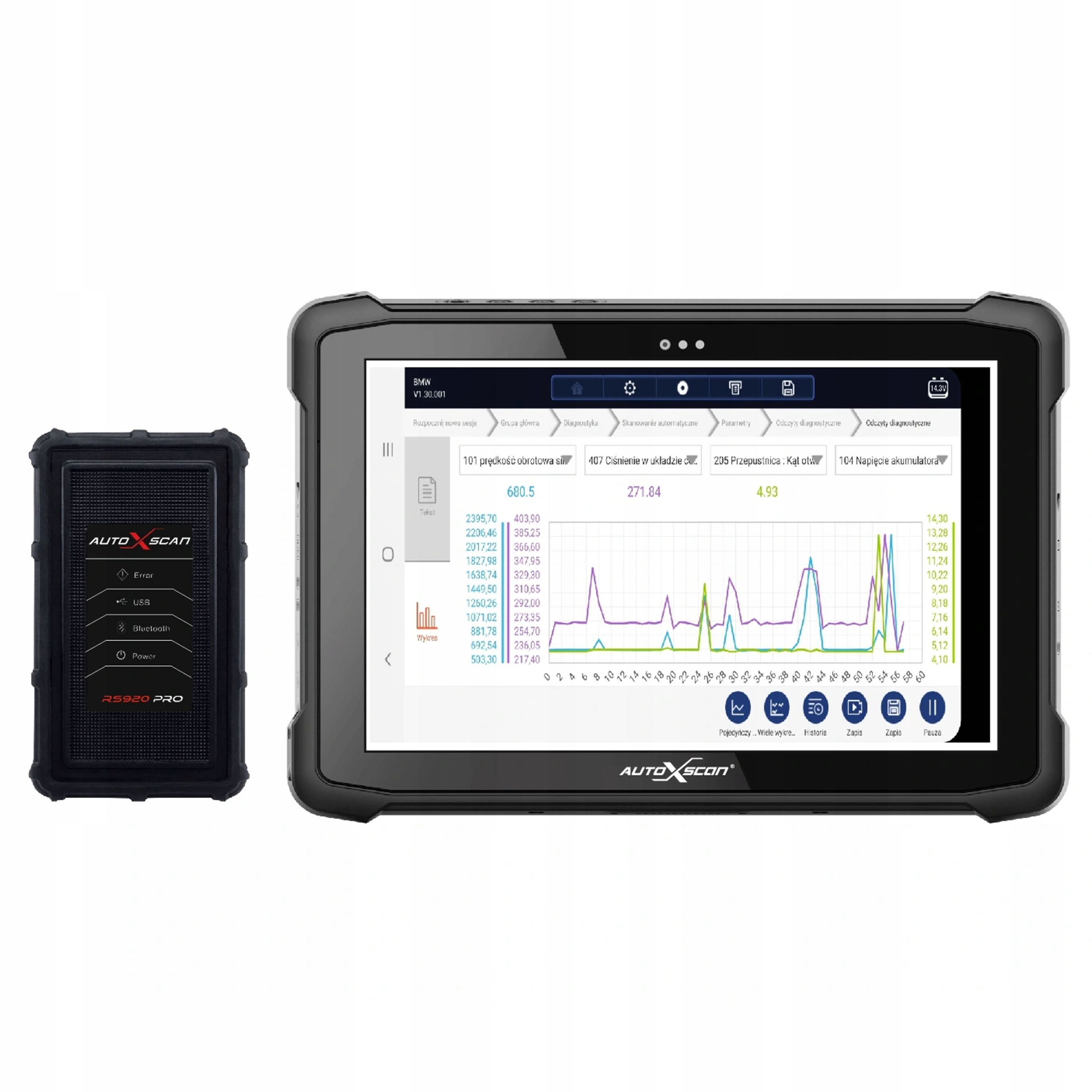 TESTER DIAGNOSTYCZNY AUTOXSCAN RS940 PRO POLSKI Marka AutoXscan