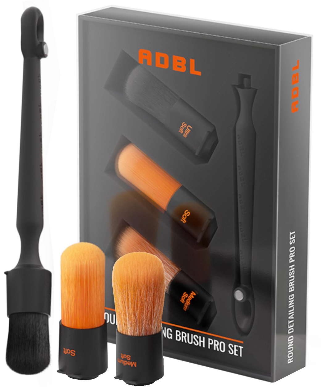 ADBL Round Detailing Brush Set Набір з 3 кистей
