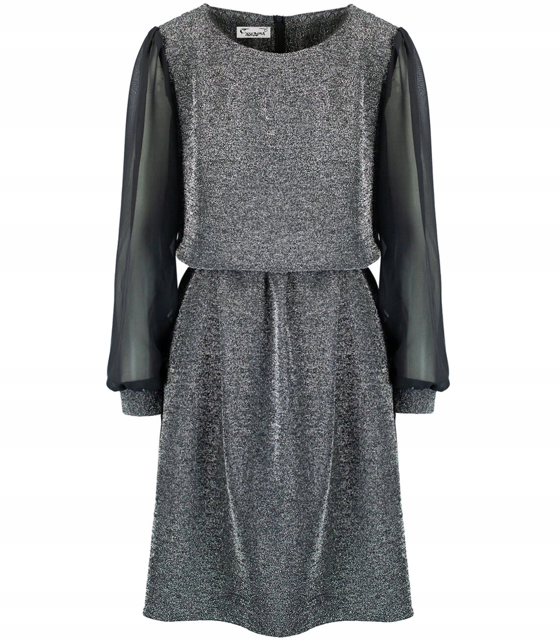 Elegantní trapézové šaty se třpytkami a tylem Electra 42