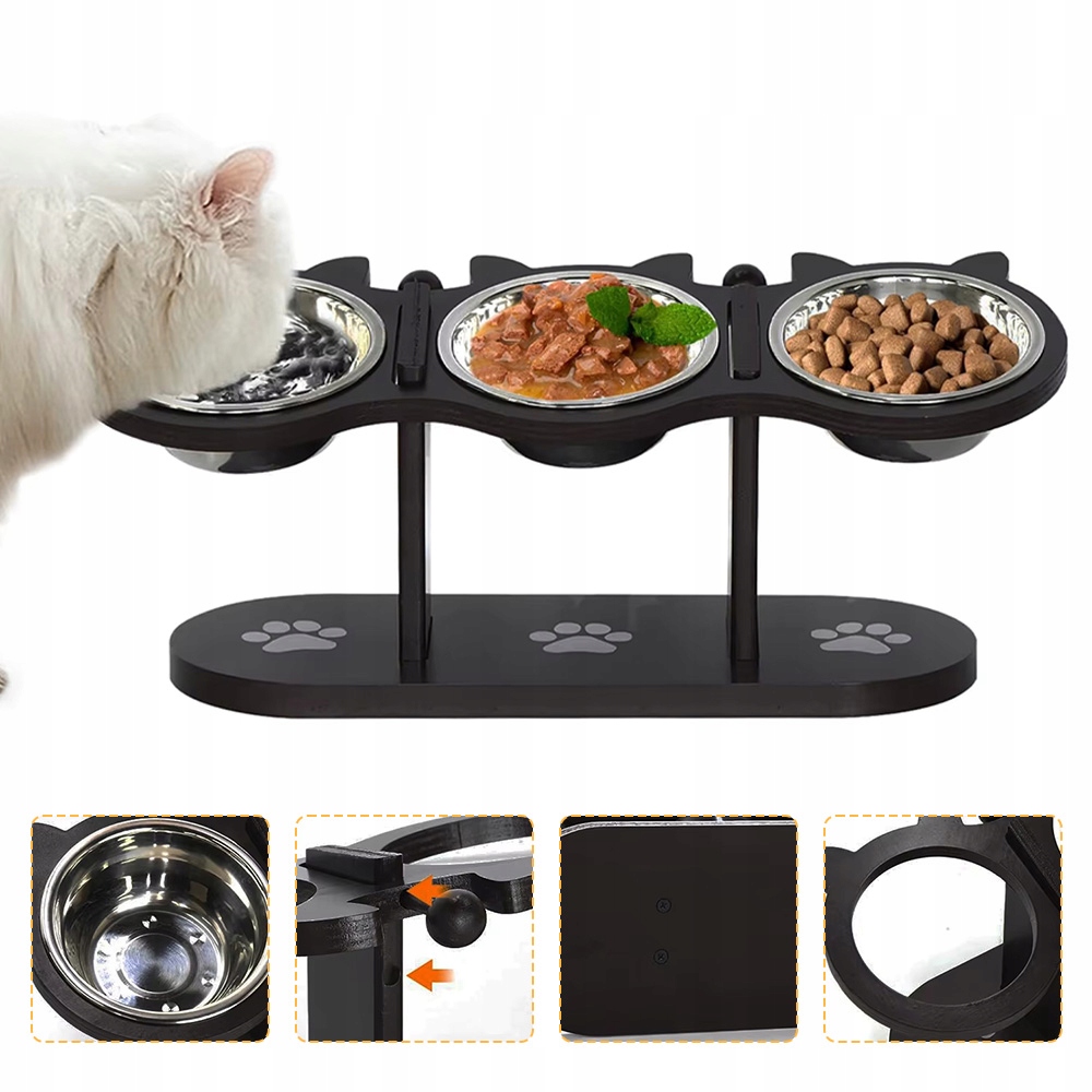 Levně Vyvýšené Misky Pro Zvířata Lehké Přenosné Nádobí Pro Kočky Kočka