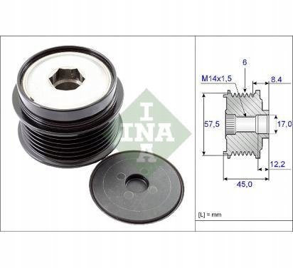 INA KOLO PASOWE ALTERNATORA JEEP CHEROKEE 2.5 2.8 Producent części Schaeffler INA