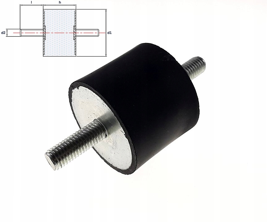 Wibroizolator Typ A 75X40 M12