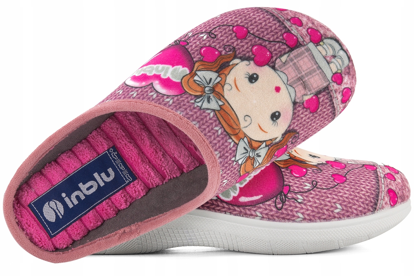 

Inblu EC-82 Domowe Damskie Kapcie Klapki Papcie Pu