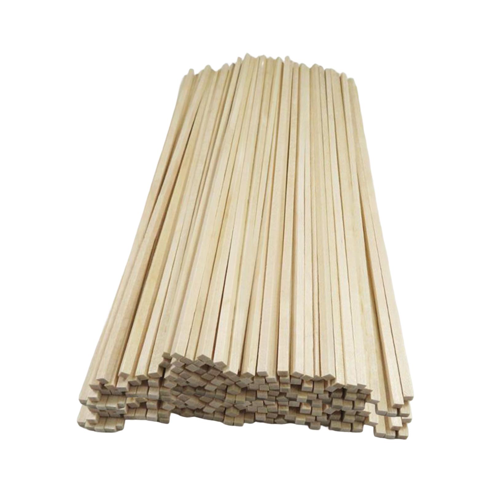 50Pcs Unfinished Square Sticks for Crafts Home Decor Model 400x3x3mm EAN (GTIN) 0791770297690