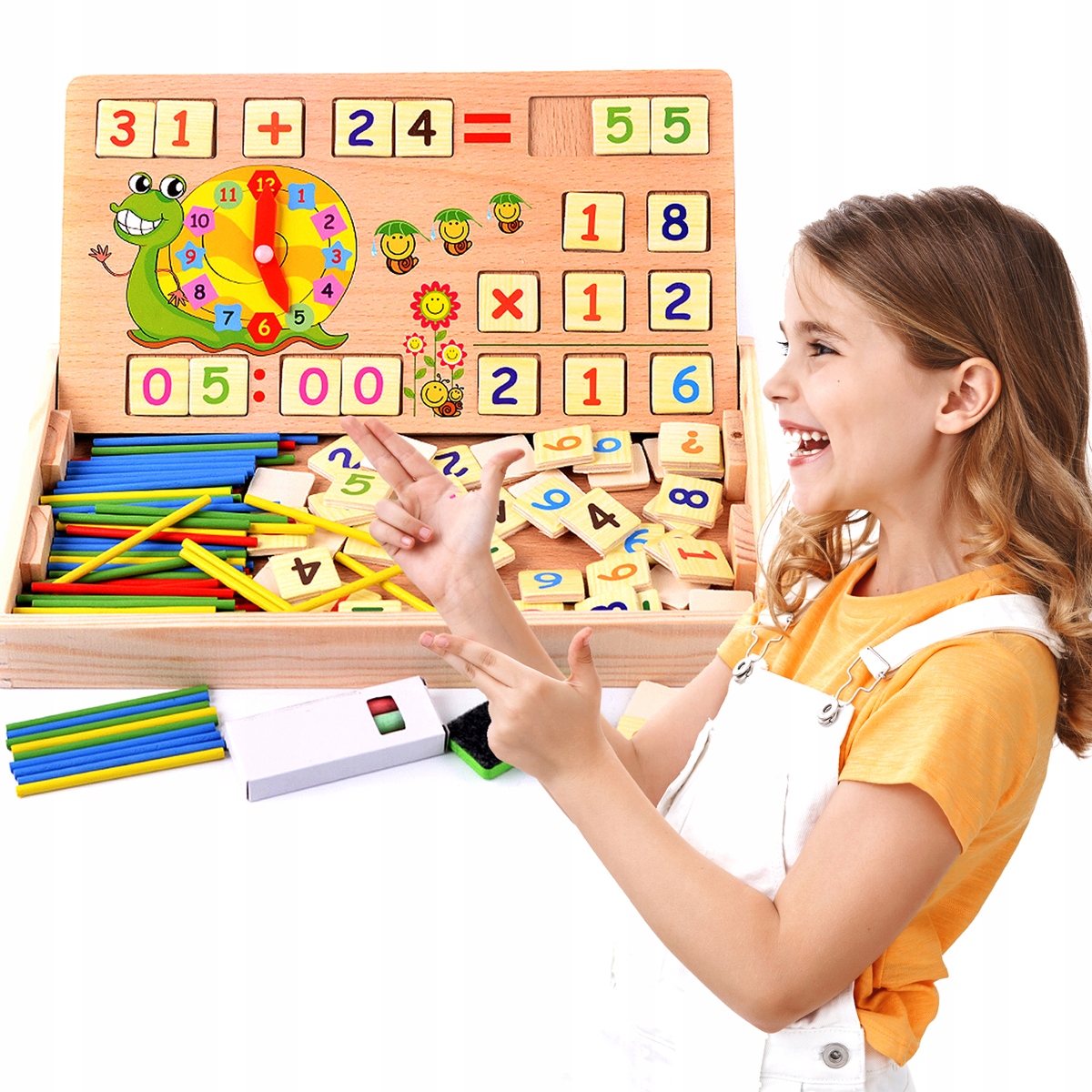 TABLICA EDUKACYJNA DLA DZIECI WIELOFUNKCYJNA DUŻA Marka Heckermann