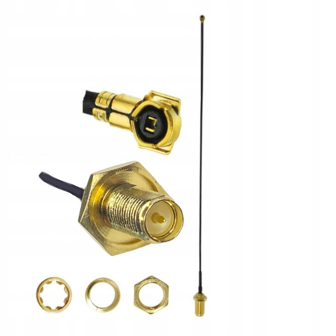 

Pigtail MHF4 wtyk żeński Smarp gniazdo 0,81mm 15cm
