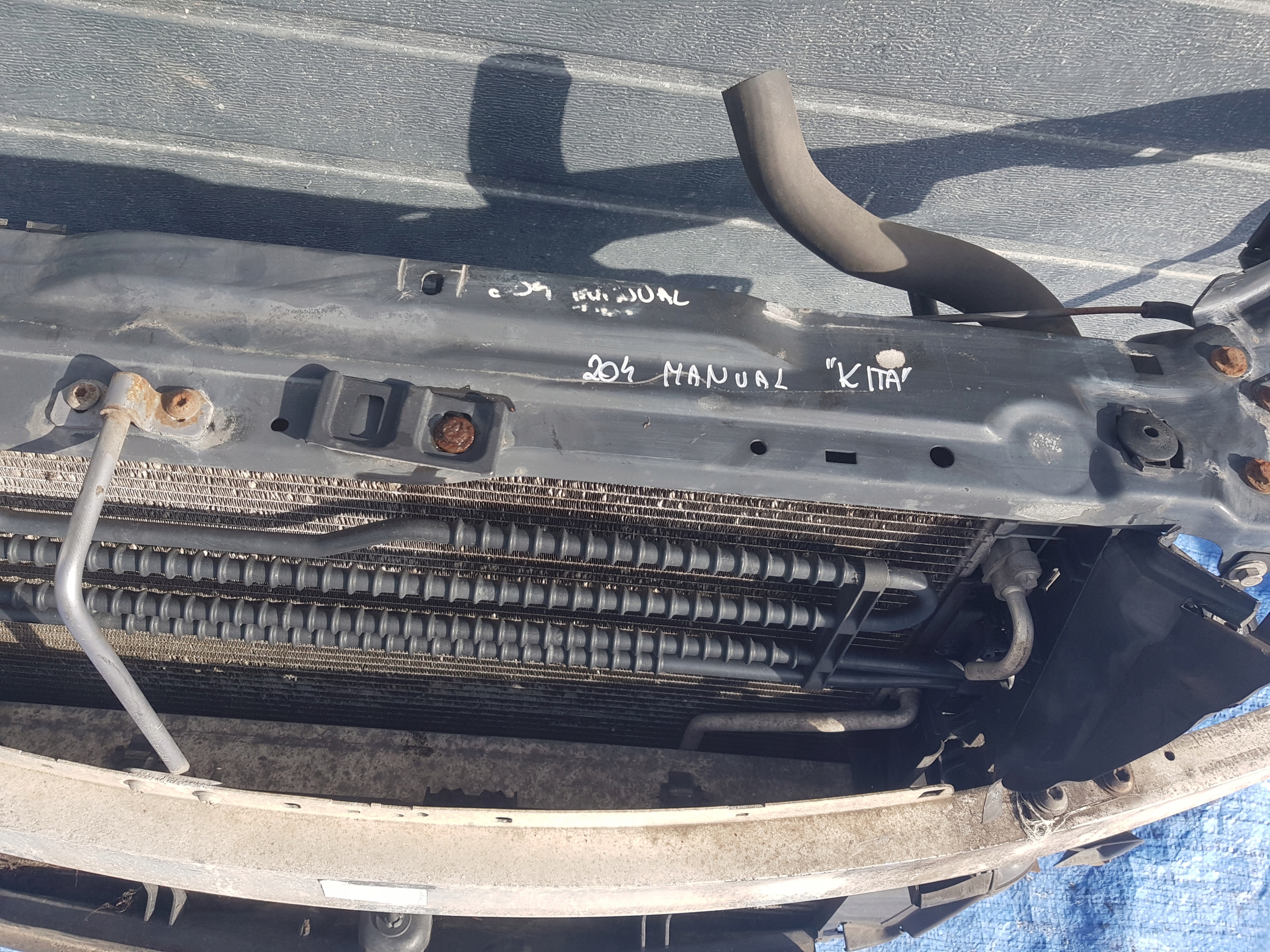 support panel for radiators radiator MERCEDES W204 2.2 CDI 651 MANUAL