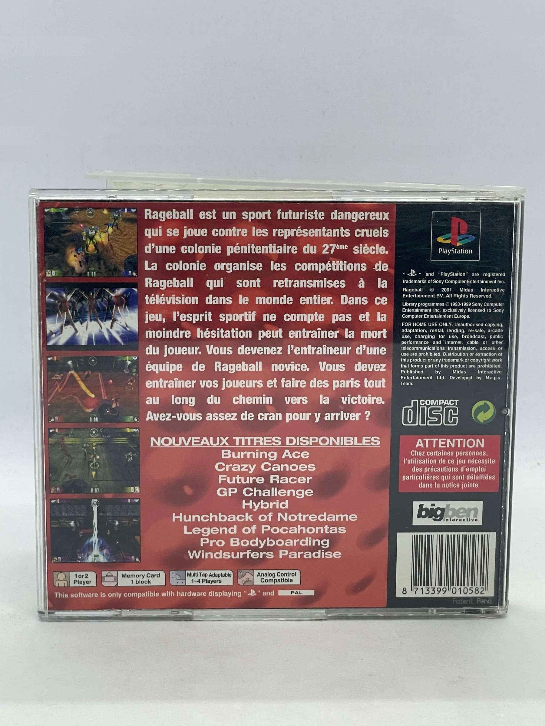 Rageball PS1 PSX Tytuł Rageball psx ps1