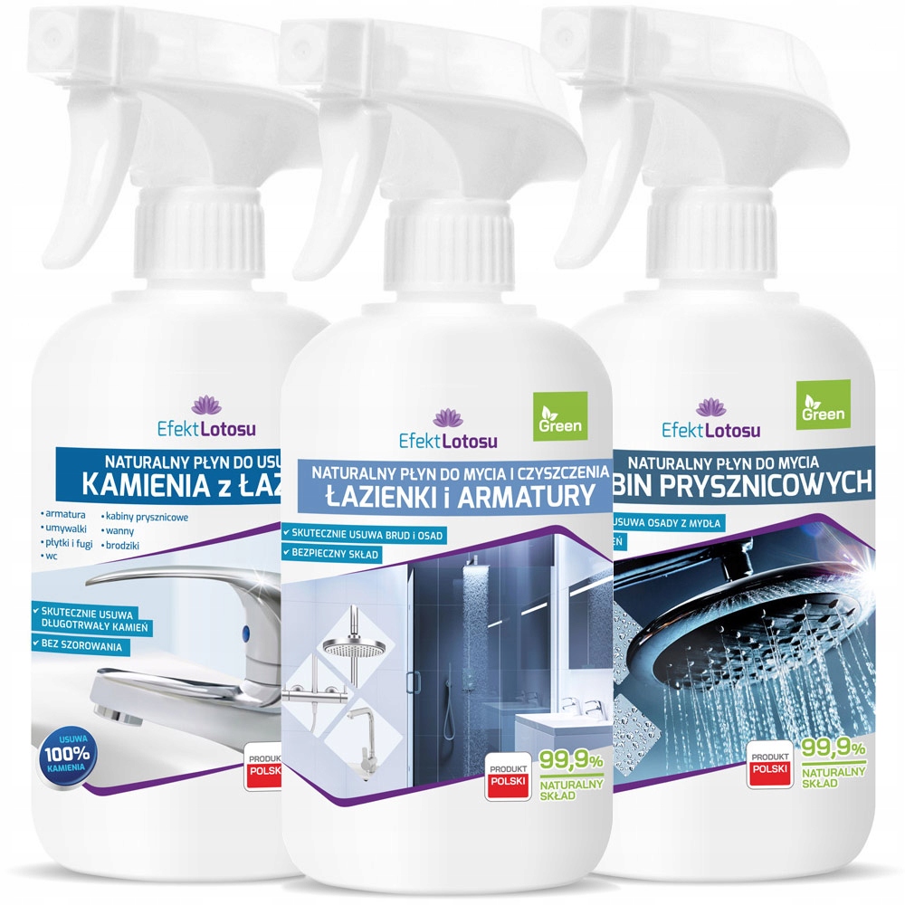 

Zestaw do Mycia Łazienki na Kamień Osady 3x 500ml