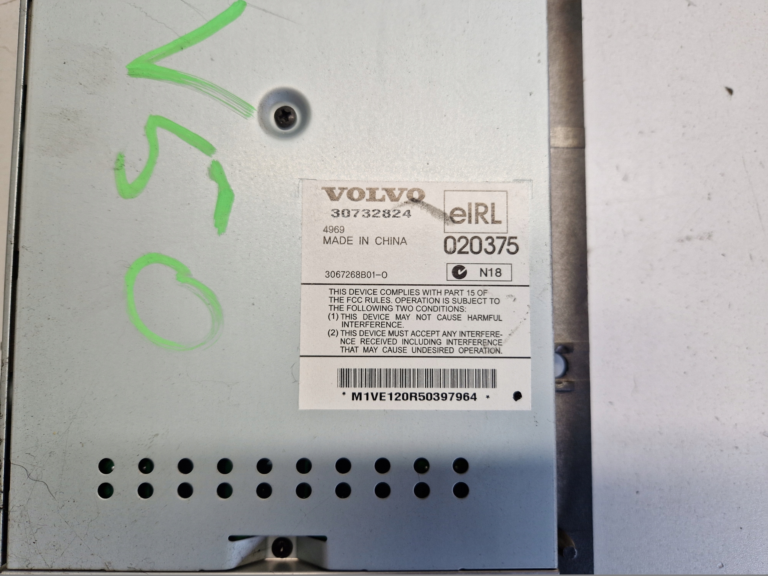 VOLVO V50 S40 amplifier RADIA 30732824