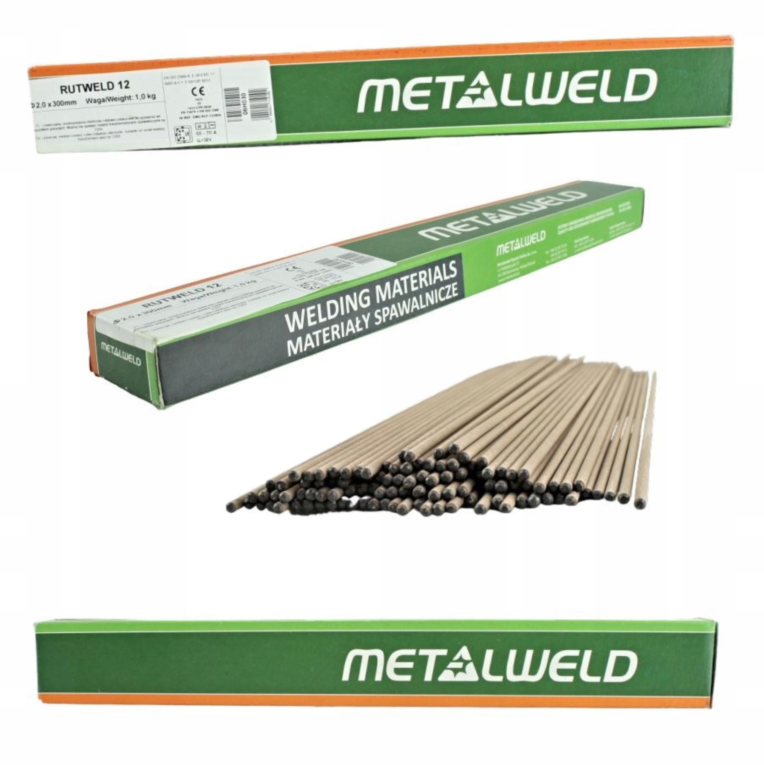 Сварочные электроды Rutylowe fi 2,0 мм Rutweld 12