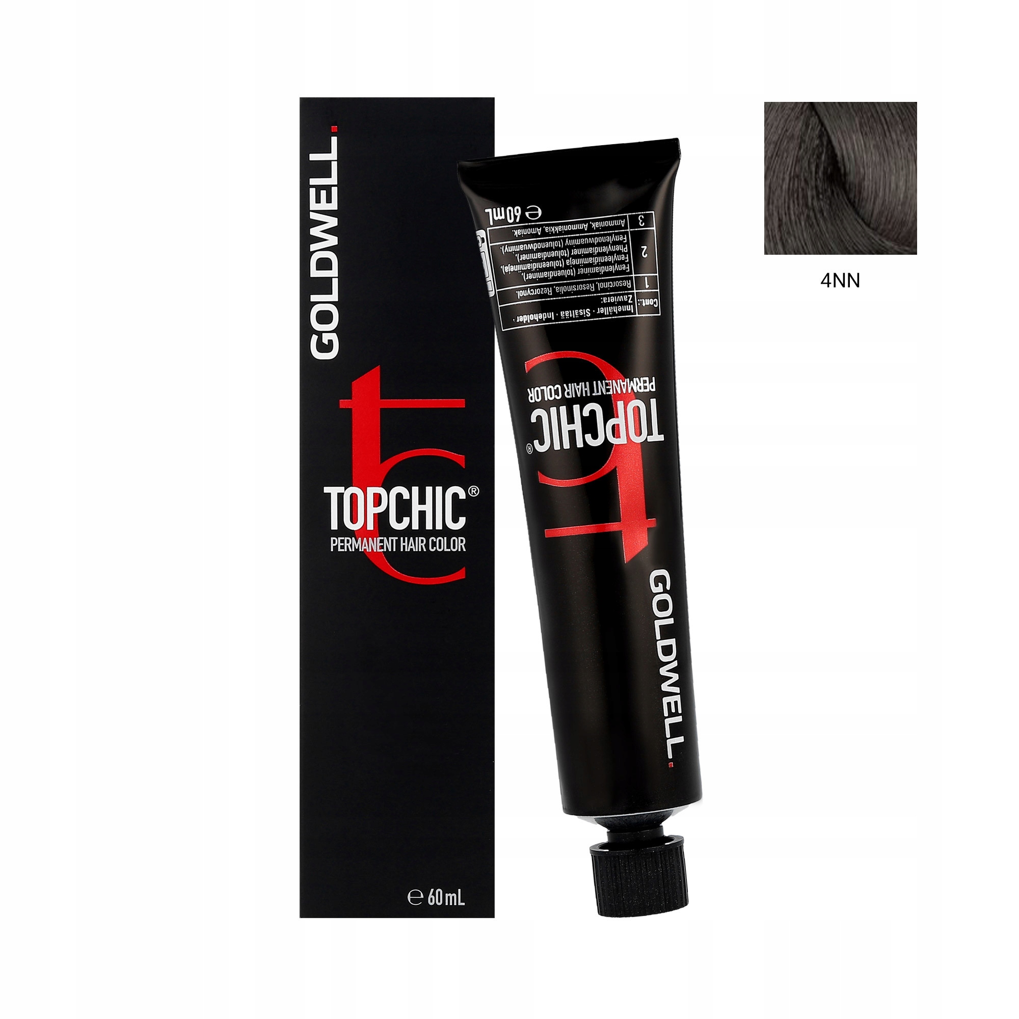 GOLDWELL TOPCHIC FARBA DO WŁOSÓW KOLOR 4NN 60 ML