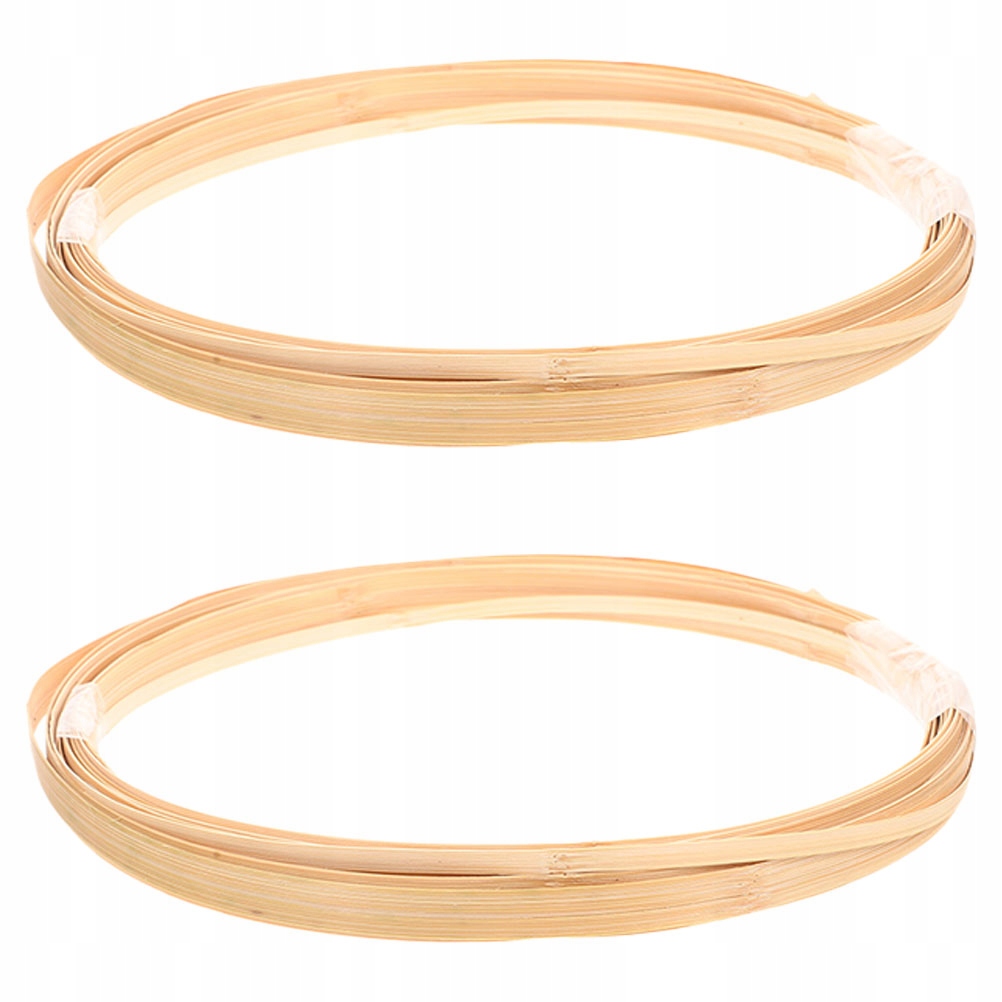 Płaska dekoracja z wikliny i rattanu, 2 wiązki