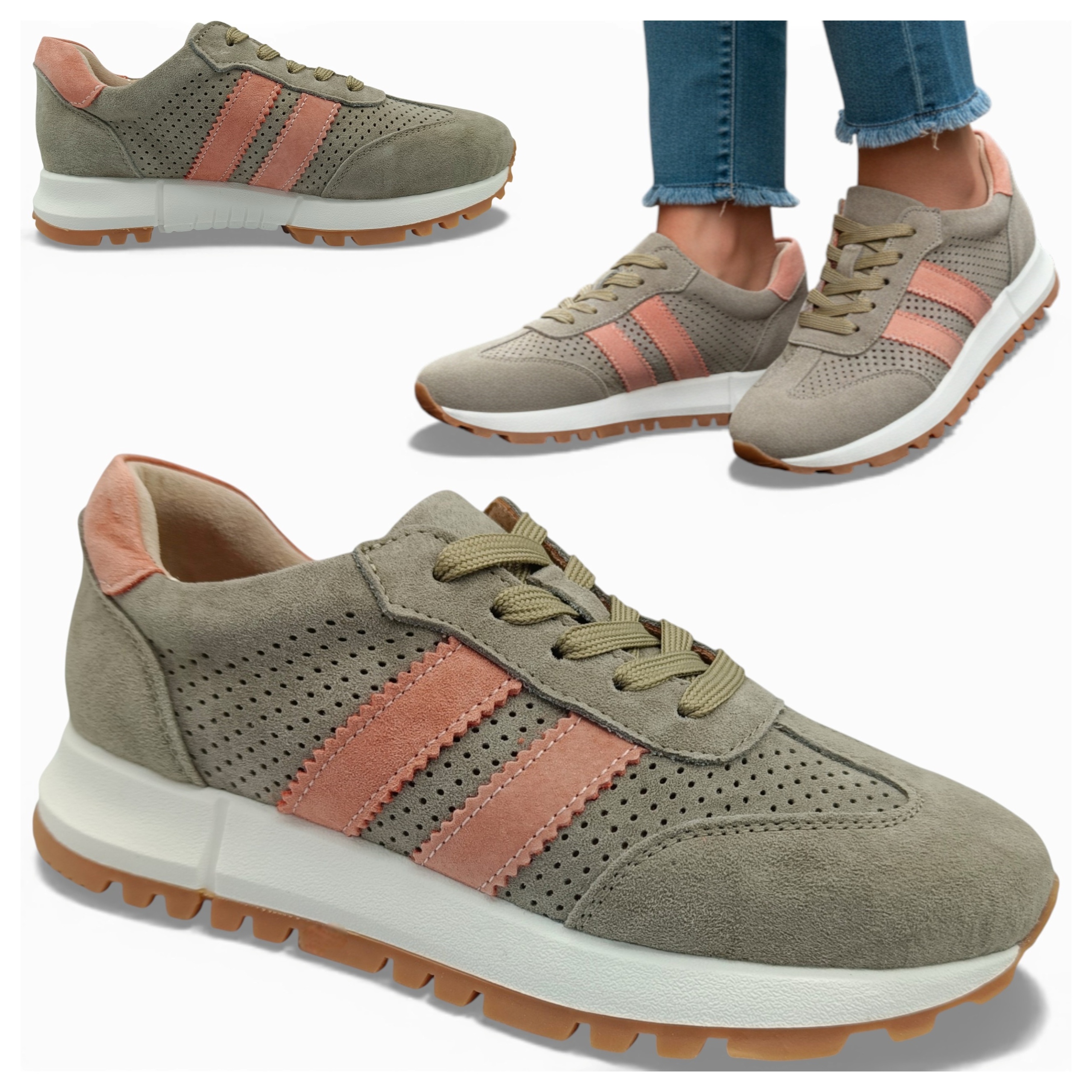 Dámské kožené tenisky 37 Pohodlné polobotky se zavazováním na platformě Evento