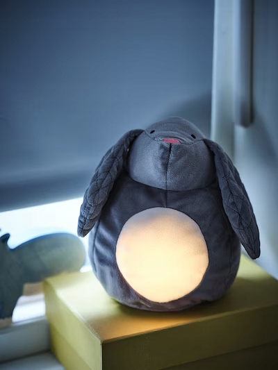 IKEA PEKHULT Zabawka pluszowa królik lampka nocna LED Kolekcja PEKHULT