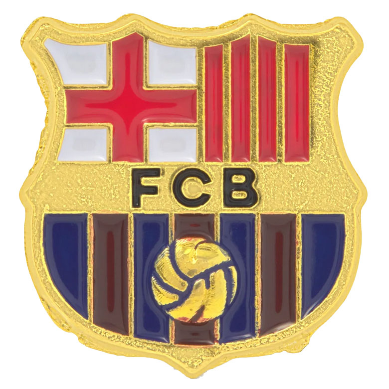 Fc Barcelona Przypinka Pin Herb Złoty Licencja
