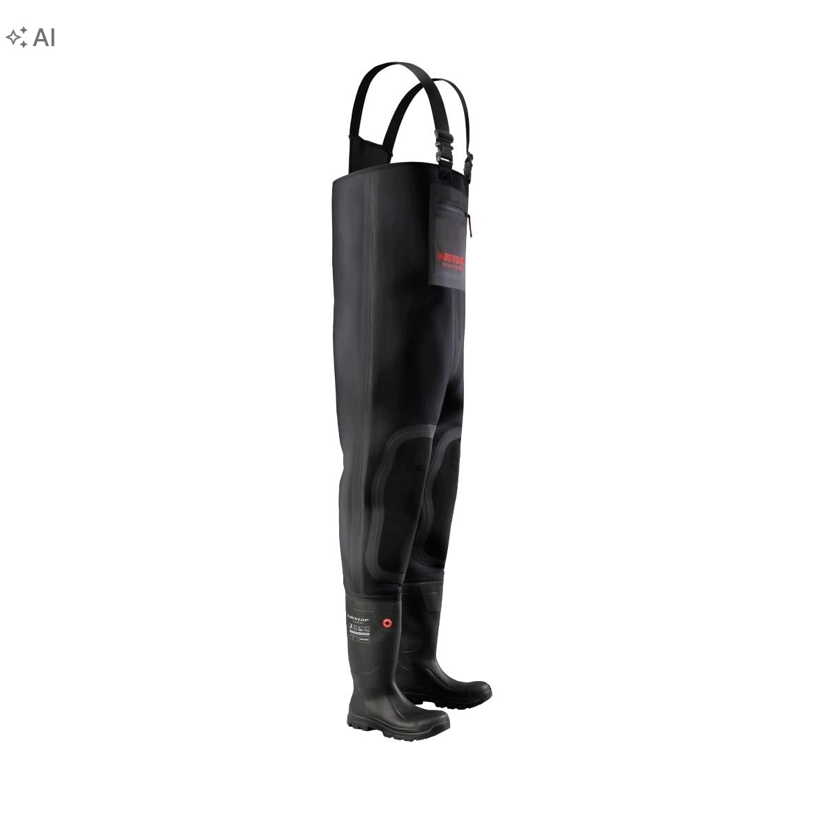 Dunlop Černé Vysoké Holínky Pánské Voděodolné 47 6PA